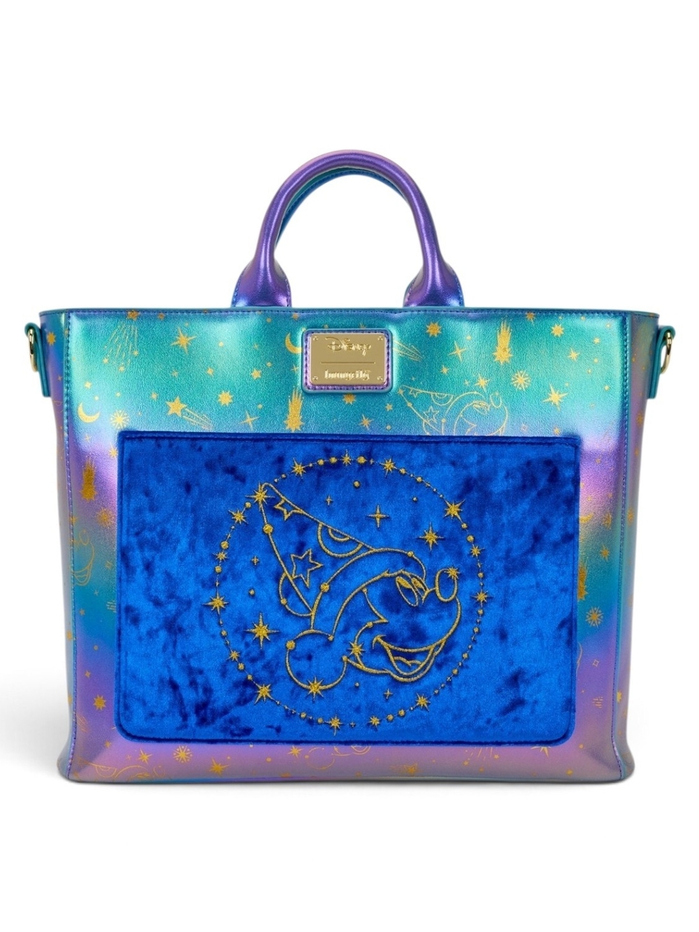 Loungefly Disney Fantasia Sorcerer Mickey Convertible Backpack Tote NWT - Picture 3 of 6